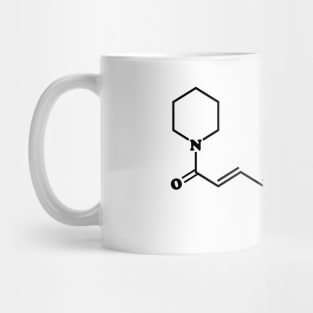 Black Pepper Piperine Molecule Chemical Formula Mug